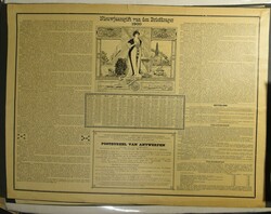 POSTAL ALMANACHS: 1860/1900, 9 Postal Almanachs, large format  ...