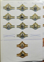 CIGAR BANDS: Sets of bands, alphabetically classified from D-G in 3 ...