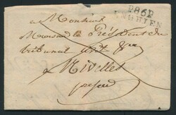 1817 Forerunner with contents, from Enghien, dated 3 July 1817, ...