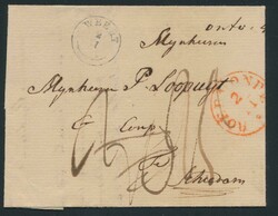 1843 Forerunner with contents, from Weert, dated 2 November 1843, ...
