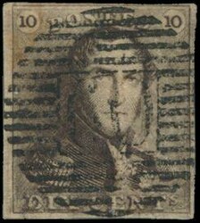 N° 1-V16 (Balasse) Auf Höhe der Stirn zweite Rahmenlinie und Ziffer ...