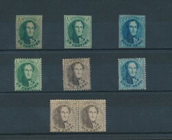 N° 9 (2x), 11, 13A, 14A, 15 + 13B (in horizontal pair), quality to ...