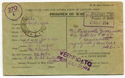1942 Censored postage free Card to be used for Notification of ...