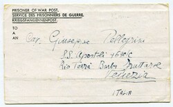 1945 stampless P.O.W. lettersheet dated 6th September 1945' From an ...