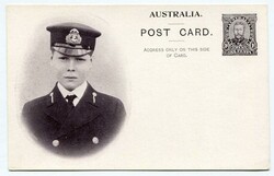 1911 1d Coronation stationery card on white card showing The Prince ...