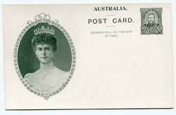 1911 1d Coronation card on white card buff on reverse showing Queen ...