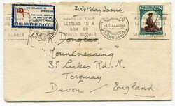 1943 envelope addressed to Torquay franked 2d adhesive, together with ...
