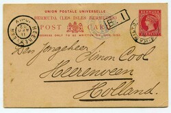 1902 1d stationery card addressed to Holland from a Boer Prisoner of ...