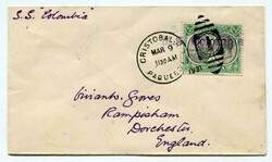 1931 envelope addressed to Dorchester franked 1/2d adhesive paying ...