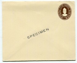 1949 5c stationery envelope overprinted 'SPECIMEN' The flap is ...