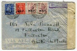 1943 Censored airmail envelope addressed to South ...