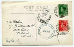 1938 photographic postcard (Pitcairn Island) addressed to London ...