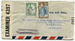WW.11 censored airmail envelope addressed to The ...