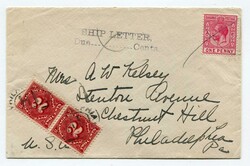 1913 underpaid envelope addressed to Philadelphia franked 1adhesive ...