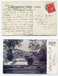 1906 postcard (Type 6D) written from Ascension on 2th February 1908 ...