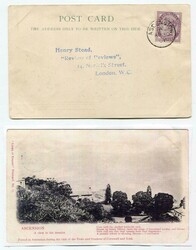 1901 postcard showing a photograph of the interior of the island to ...