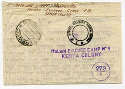 1943 censored handmade lettersheet addressed to Italy from an Italian ...