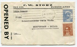 1940 censored envelope from Buenos Aires Argentina addressed to ...
