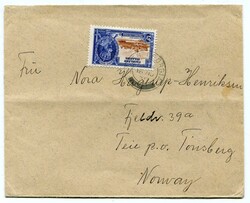 1935 Whaling envelope from H Henriksen who was on board the factory ...