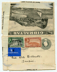 1941 censored 2d stationery lettercard with message addressed to New ...