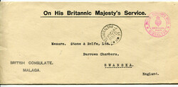 1937 On His Britannic Majesty's Service envelope stationery British ...
