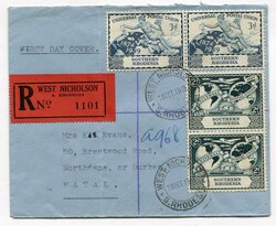 1949 registered envelope franked horizo ntal pair 3d and a vertical ...