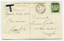 1912 postcard addressed to Marseille franked Great Britain ...