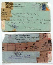1945 censored envelope from East London addressed to a South African ...