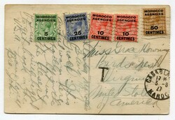 1927 taxed postcard addressed to Virginia U.S.A. Franked ...