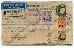 1945 censored Great Britain 3d regististered stationery envelope (F) ...