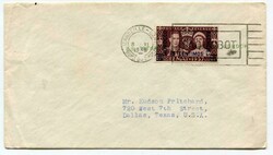 1938 envelope addressed to France franked Great Britain overprinted ...