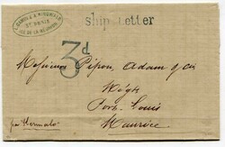 1874 entire letter headed and dated "St Denis Le 28 Novembre 1874" ...