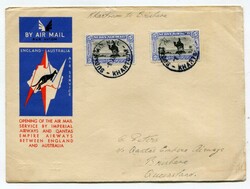 1934 airmail envelope from Khartoum carried by Imperial Airways on ...