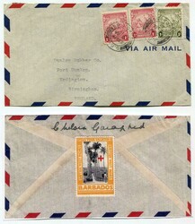 1941 multi franked envelope addressed to Birmingham adhesives tied 'G ...