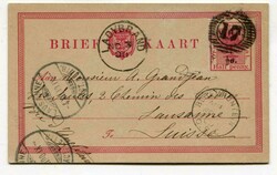 1890 '1/2d' on 'HALF PENNY' stationery card addressed to Switzerland. ...