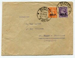 1945 envelope addressed to Belgium franked M.E.F. overprinted Great ...