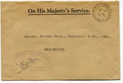 1935 On His Majesty's Service envelope from The Forest Department. ...