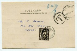 1959 stampless local postcard from Ndola Philatelic society. ...