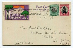 1930 postcard with imprint Marine Hote, Seapoint with message ...