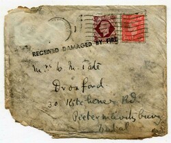 1949 envelope from London addressed to Pietermaritzburg. Straight ...