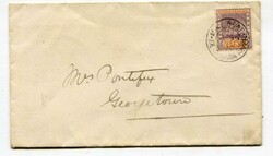 1890 envelope addressed to Georgtown. Franked 2c adhesive paying ...