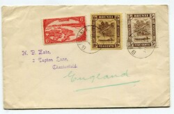 1934 envelope addressed to Chesterfield. Franked 6c, 10c & 5c ...