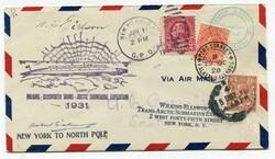 1928 illustrated envelope Wikins-Ellsworth Trans-Arctic Submarine ...