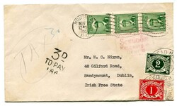 1943 Taxed censored envelope from Montreal addressed to ...