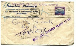 1951 envelope from Cape Town addressed to Natal. Franked 2d adhesive ...