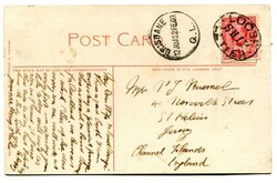 1909 postcard headed 'On board Aorangi' addressed to Jersey Channel ...