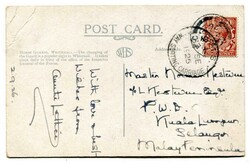 1926 postcard from London addressed to Kuala Lumpur On arrival scarce ...