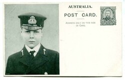 1911 1d Coronation illustrated stationery card in black. Superb unused