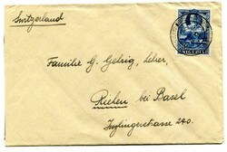 1939 envelope addressed to Basel Switzerland. Franked 3d Nigerian ...
