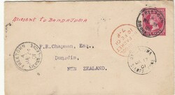1900 1d staionery envelope to New Zealand cancelled "FREETOWN" c.d.s. ...